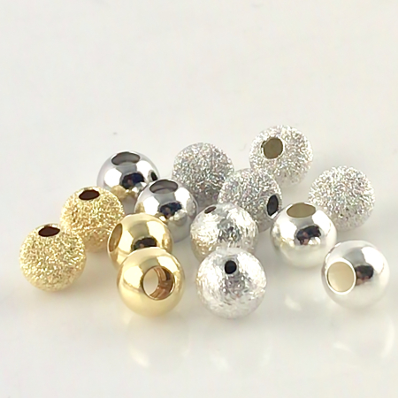 Boules <strong>4mm</strong><br> polies, mats, & diamantées<br>