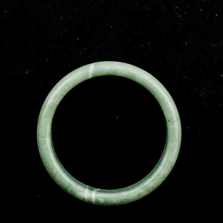 Bracelet rigide Serpentine vert clair env. 14mm