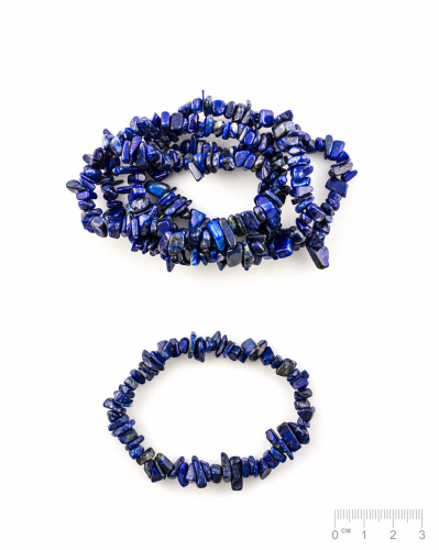 Bracelet à éclats élast Lapis-lazuli