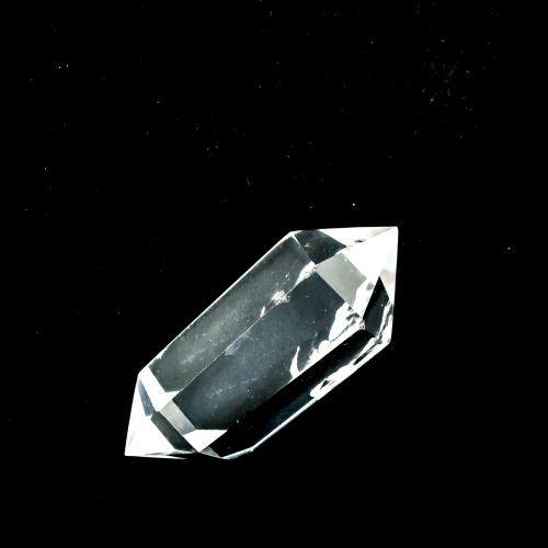 Pointe taillé double terminaison Cristal de roche env. 55-75 x 15-25mm