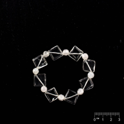 Armband Bergkristall & Iris Bergkristall Kugel