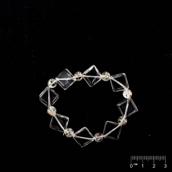 Armband Bergkristall & Iris Bergkristall Kugel