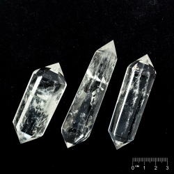 Pointe taillé double terminaison Cristal de roche env. 80-100 x 25-35mm