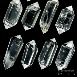 Pointe taillé double terminaison Cristal de roche env. 60-80 x 25-30mm