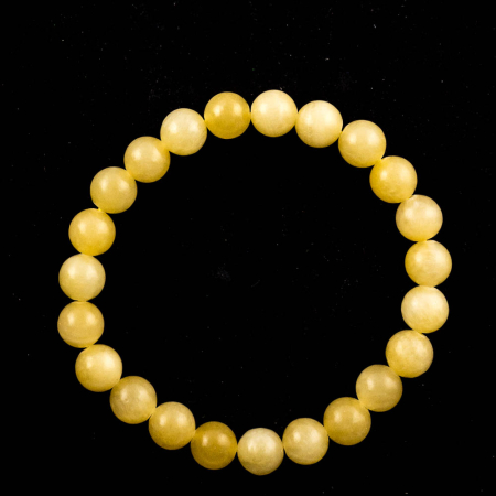 Bracelet Calcite jaune boule