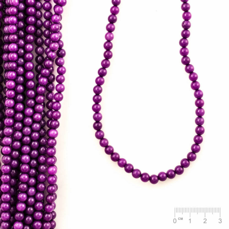 Rang Serpentine teinté en violet sugilite boule