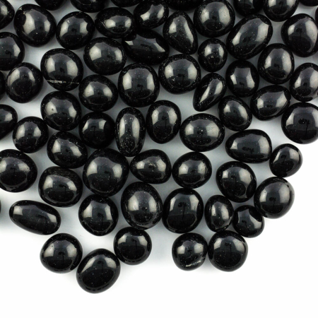Trommelsteine Obsidian schwarz klein