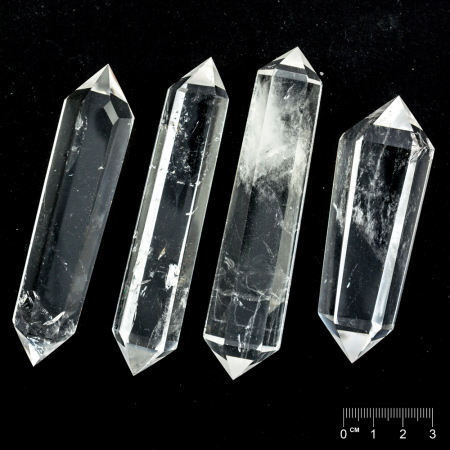 Doppelender geschliffen Bergkristall ca. 95-115 x 20-30mm