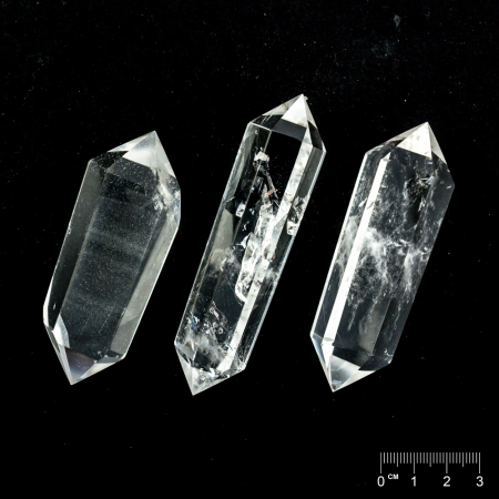 Doppelender geschliffen Bergkristall ca. 85-100 x 25-35mm