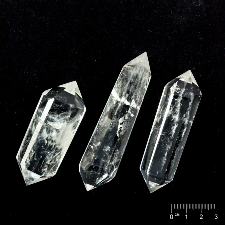 Doppelender geschliffen Bergkristall ca. 80-100 x 25-30mm