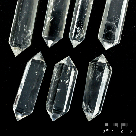 Doppelender geschliffen Bergkristall ca. 80-95 x 20-25mm