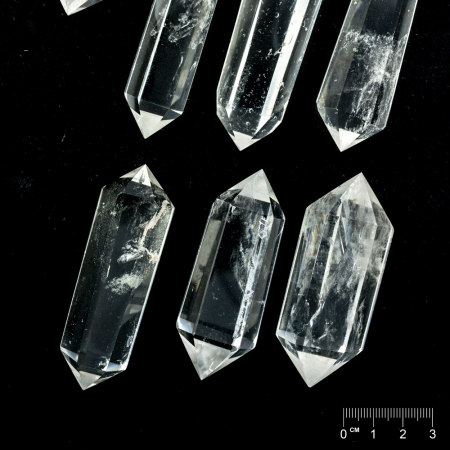 Doppelender geschliffen Bergkristall ca. 60-100 x 20-30mm
