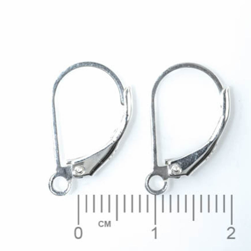 Silberteil 925 Ohrhänger mit Klappbügel 16mm