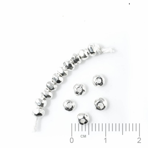 Silberteil 925 Zwischenteile Rondellen facettiert 4x2.6mm