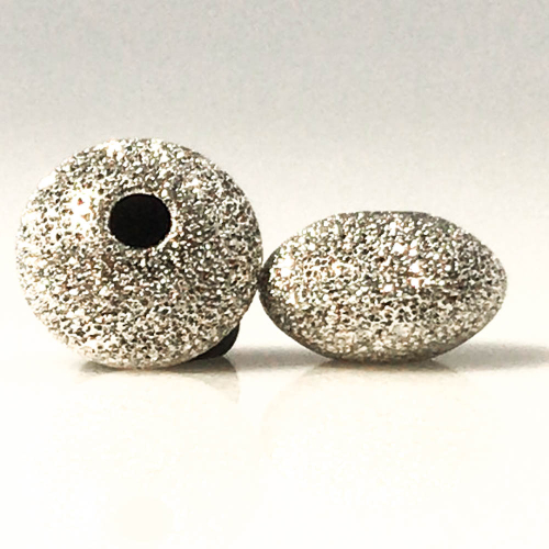 Rondelles bombées diamantées 6.5x4mm, perçage 1.6mm
