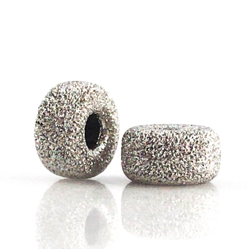 Rondellen 'Pneu' diamantiert 4.5x2mm, Bohrung 1.5mm
