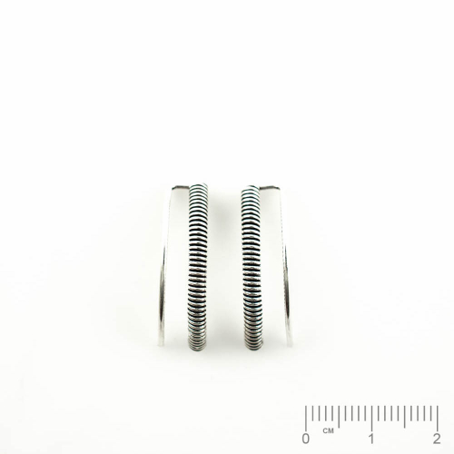 Silberteil 925 Ohrhänger 'Spirale' 7x24mm