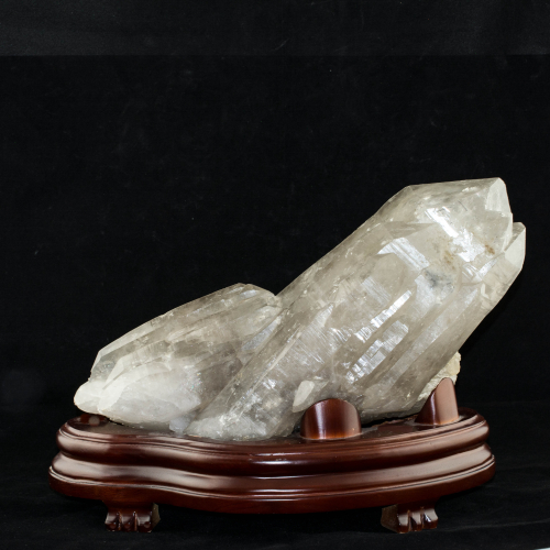 Cristal de roche pointe double terminaison, naturel, env. 40x15x18cm, 9.8kg