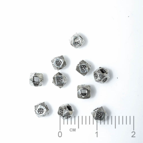 Silberteil 925 Zwischenteil Würfel facettiert ca. 3.8mm,