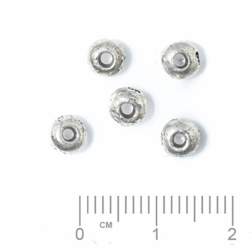 Pièce en argent 925 pièces intermédiaires rondelles env. 5x3.3mm,