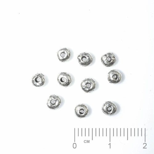 Silberteil 925 Zwischenteile Rondellen ca. 4.3x2.8mm,
