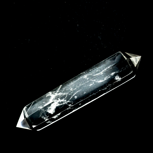 Pointe taillé double terminaison Cristal de roche env. 60-100 x 20-30mm