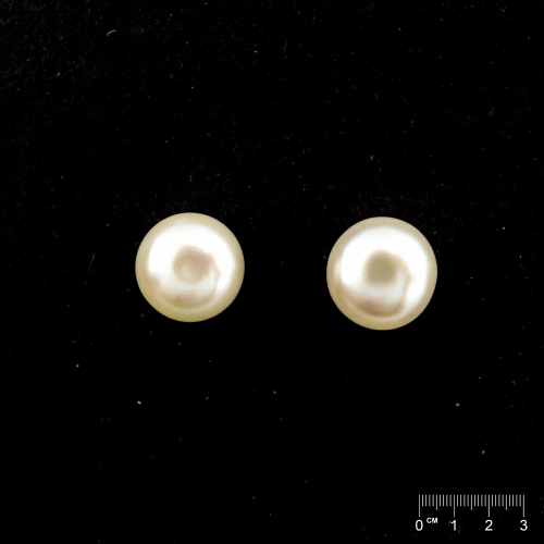 Pièces d'oreille Perles de culture d'eau douce percées blanches