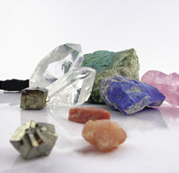 Pierres bruts, mineraux, cristaux